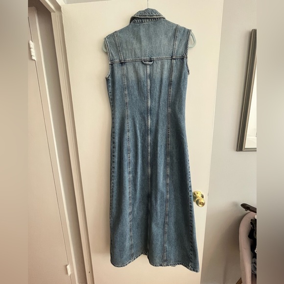 Zara long denim dress size small - Picture 4 of 5